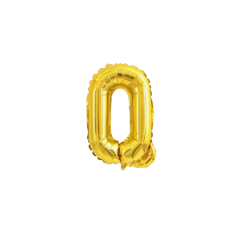 16 Inch Gold Alphabet Letter Balloons