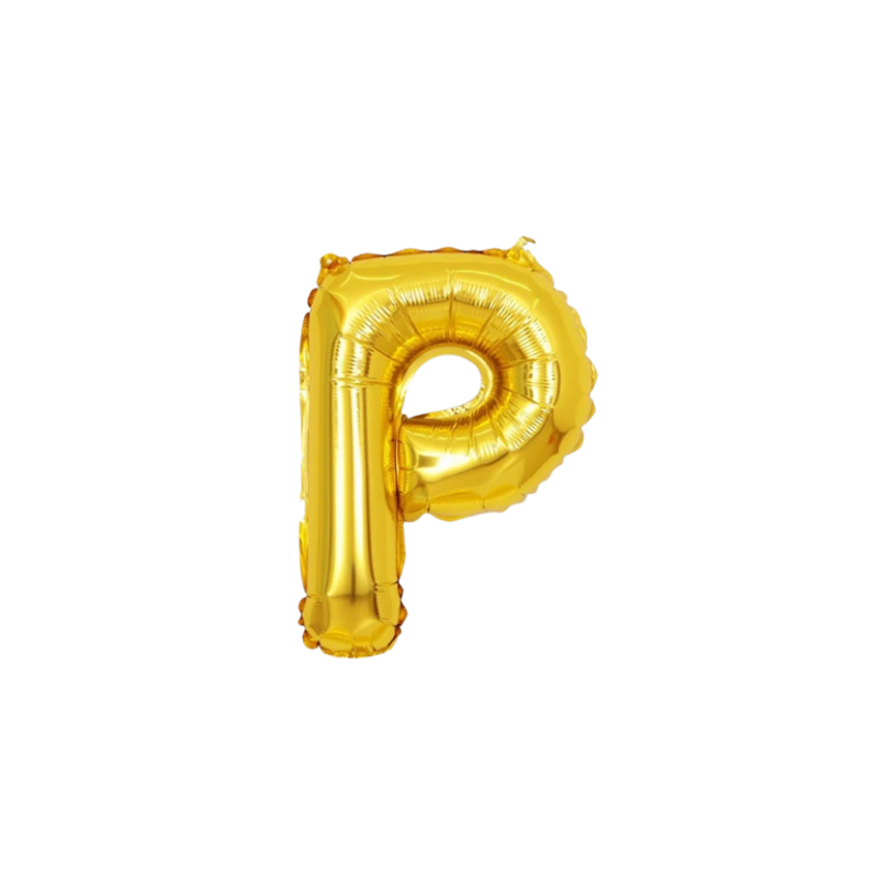 16 Inch Gold Alphabet Letter Balloons