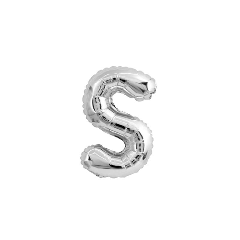 16 Inch Silver Alphabet Letter Balloons