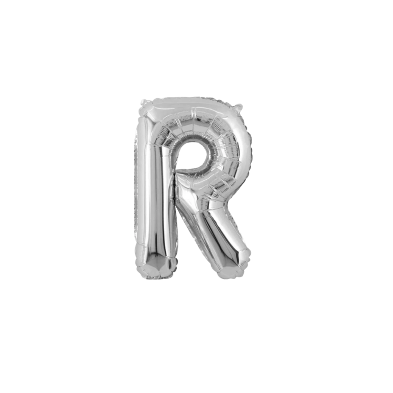 16 Inch Silver Alphabet Letter Balloons