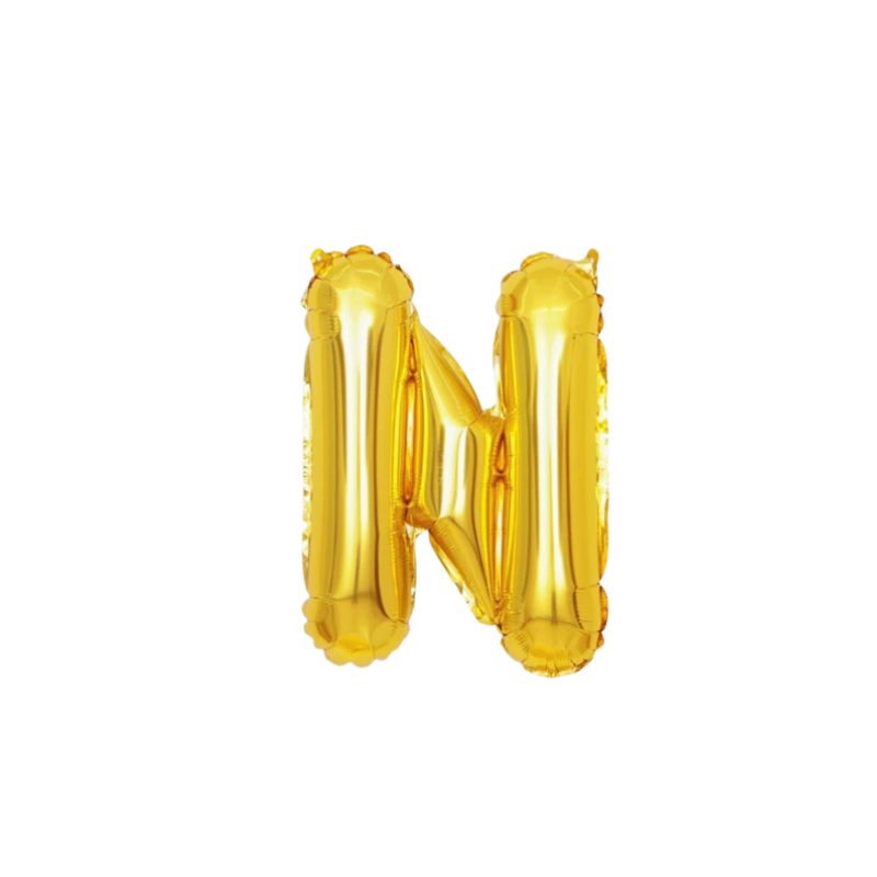 16 Inch Gold Alphabet Letter Balloons