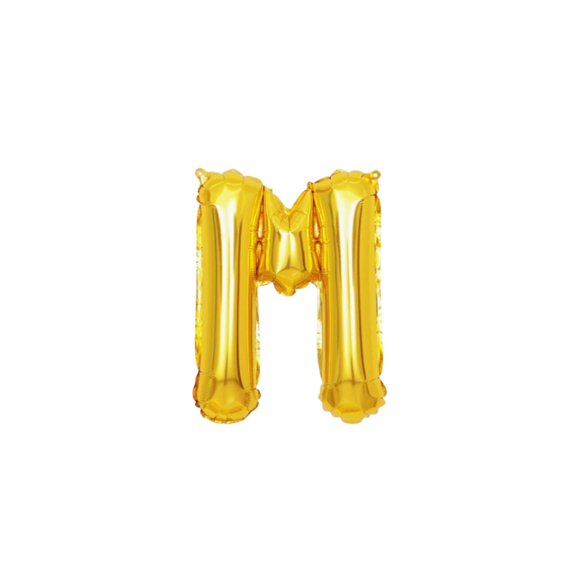 16 Inch Gold Alphabet Letter Balloons