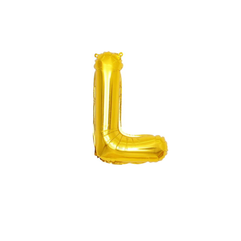 16 Inch Gold Alphabet Letter Balloons