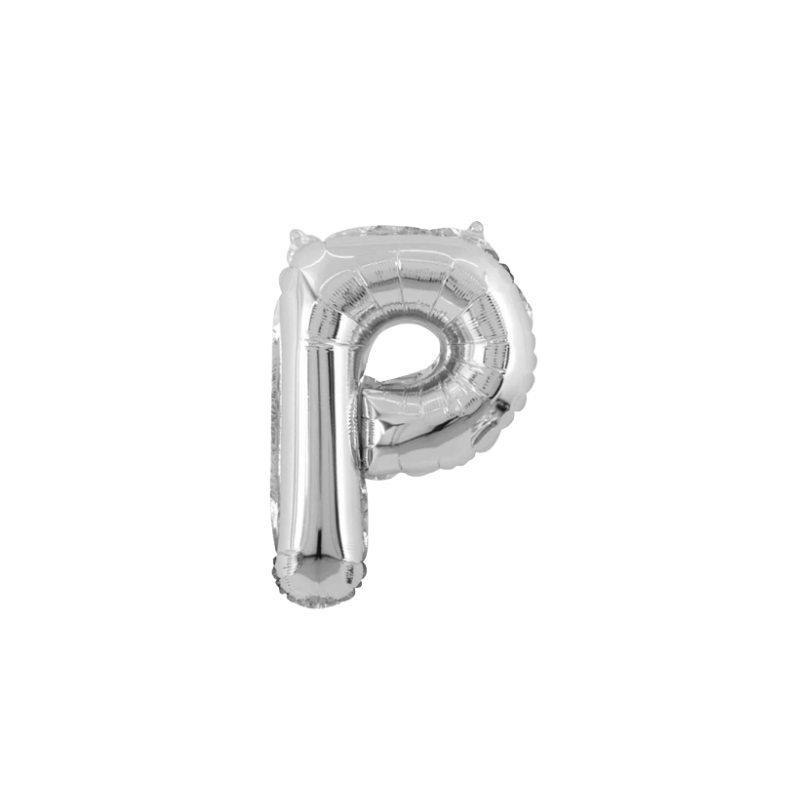 16 Inch Silver Alphabet Letter Balloons