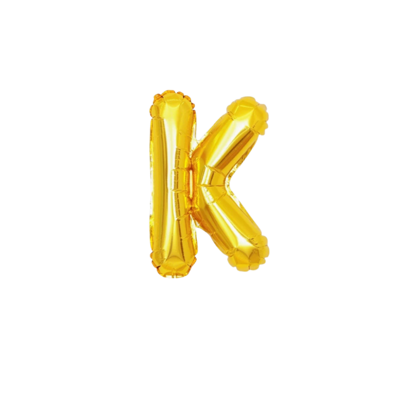 16 Inch Gold Alphabet Letter Balloons