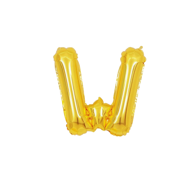 16 Inch Gold Alphabet Letter Balloons