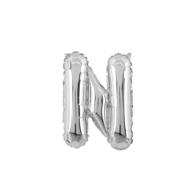 16 Inch Silver Alphabet Letter Balloons