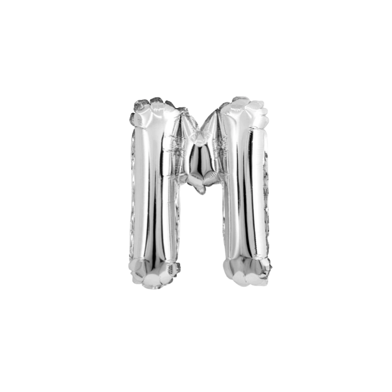 16 Inch Silver Alphabet Letter Balloons