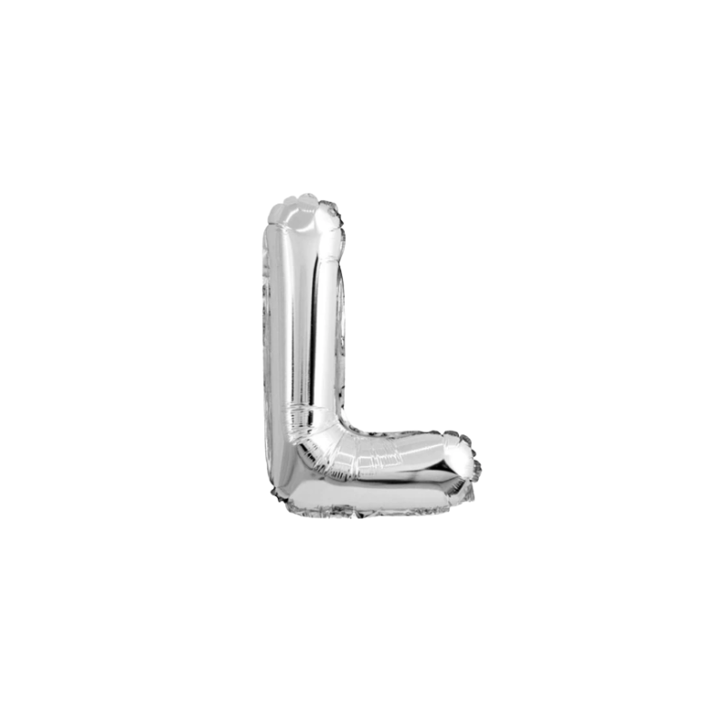 16 Inch Silver Alphabet Letter Balloons