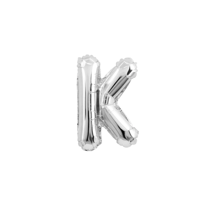 16 Inch Silver Alphabet Letter Balloons