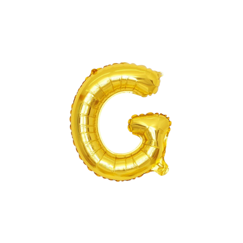 16 Inch Gold Alphabet Letter Balloons