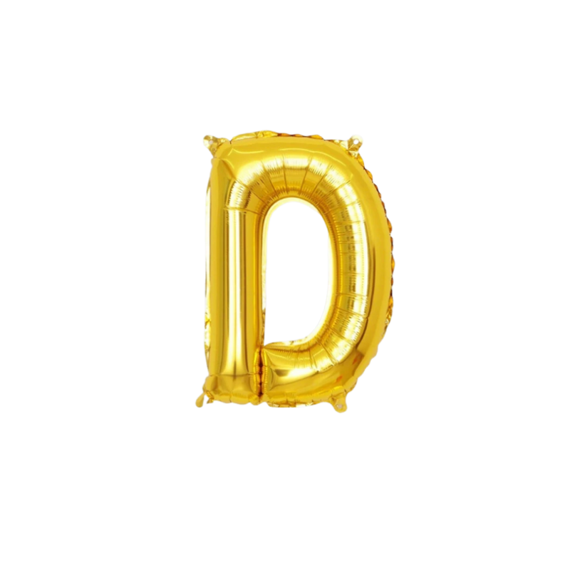 16 Inch Gold Alphabet Letter Balloons