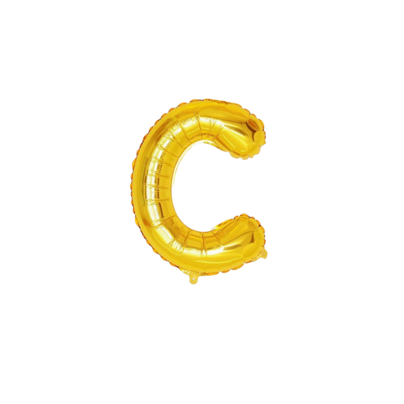 16 Inch Gold Alphabet Letter Balloons
