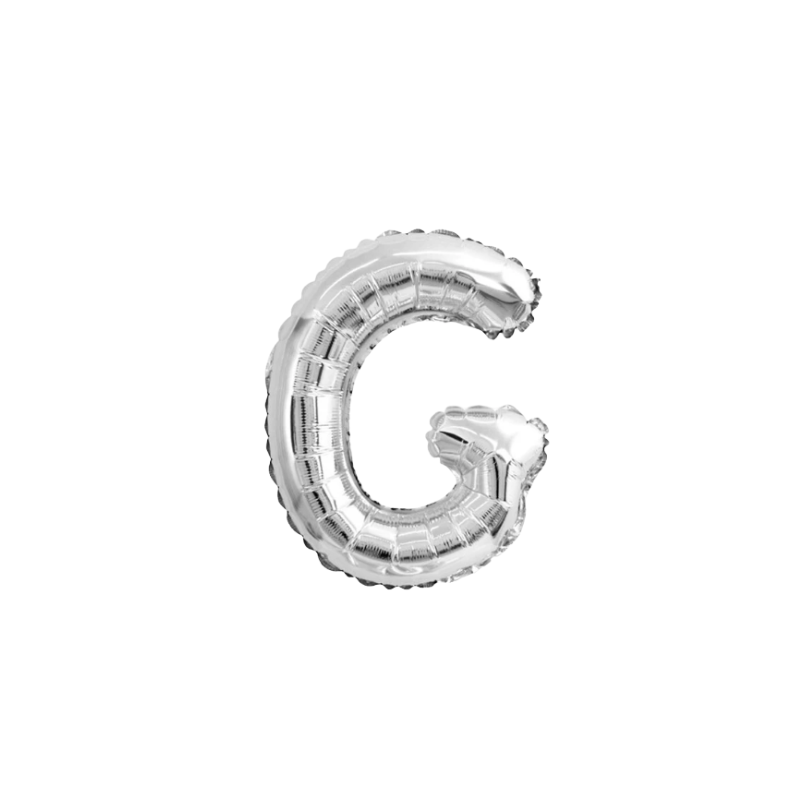 16 Inch Silver Alphabet Letter Balloons