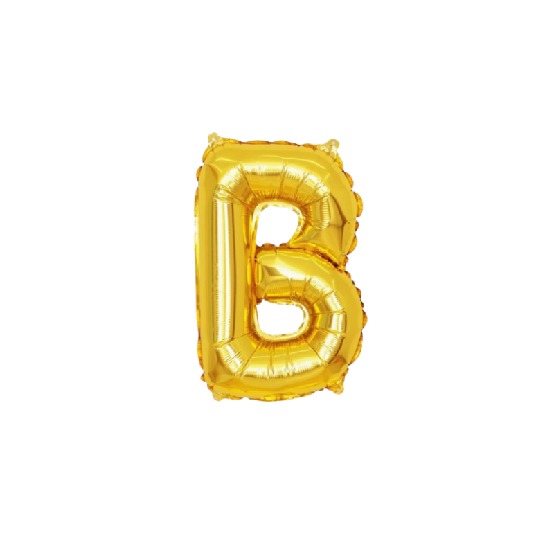 16 Inch Gold Alphabet Letter Balloons