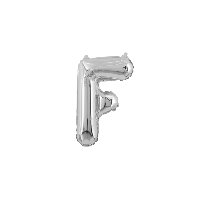 16 Inch Silver Alphabet Letter Balloons