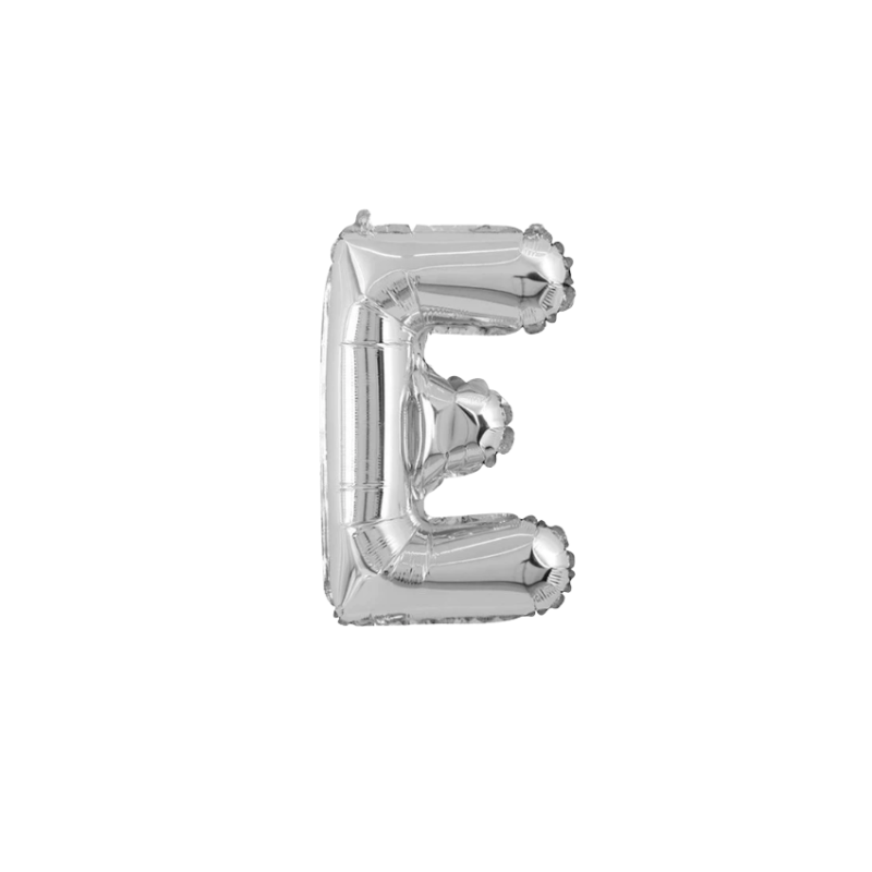 16 Inch Silver Alphabet Letter Balloons