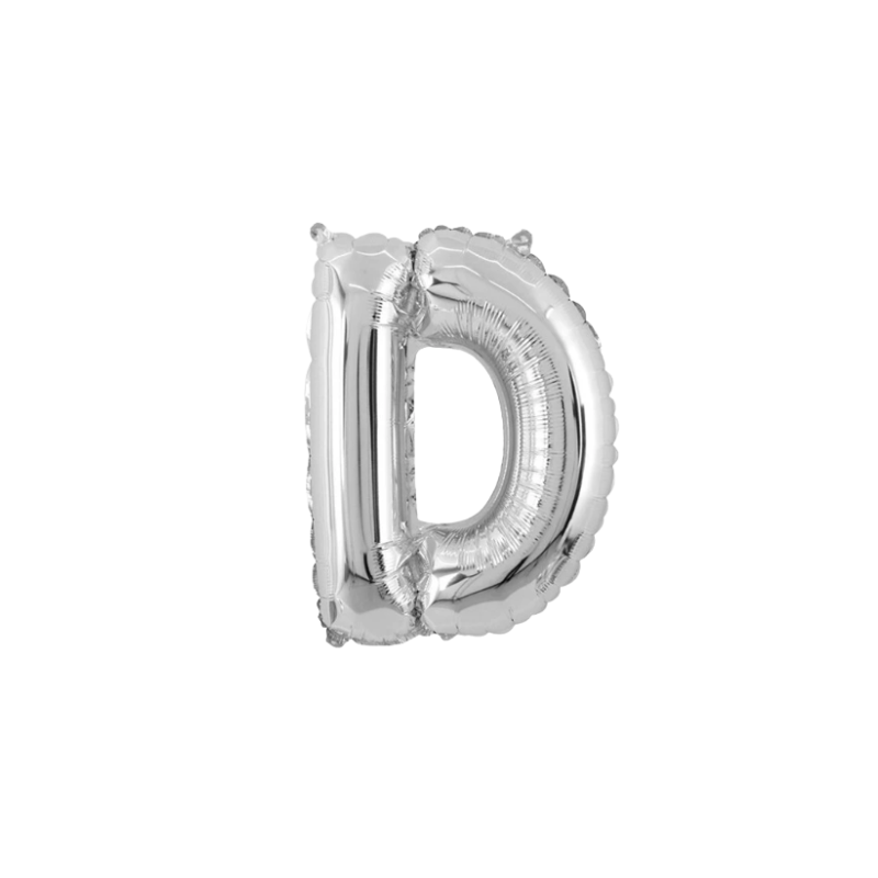 16 Inch Silver Alphabet Letter Balloons