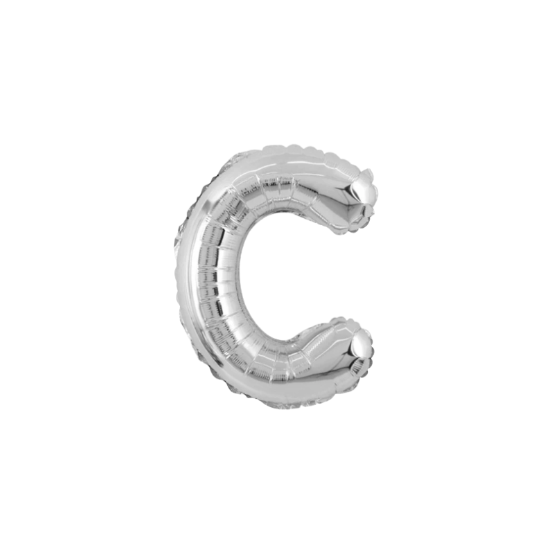16 Inch Silver Alphabet Letter Balloons