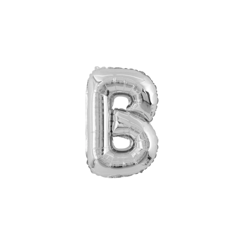 16 Inch Silver Alphabet Letter Balloons