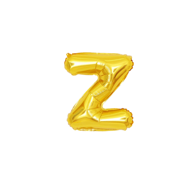16 Inch Gold Alphabet Letter Balloons
