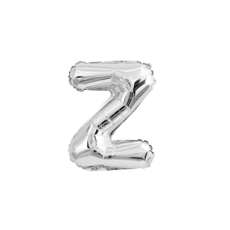 16 Inch Silver Alphabet Letter Balloons