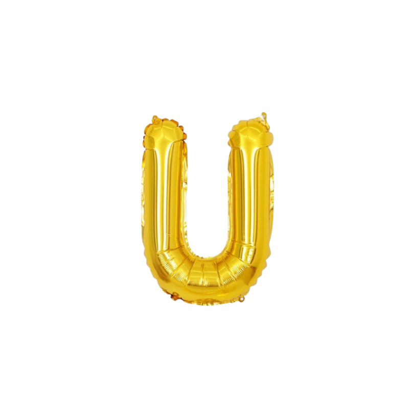 16 Inch Gold Alphabet Letter Balloons