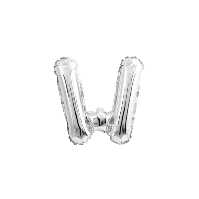 16 Inch Silver Alphabet Letter Balloons