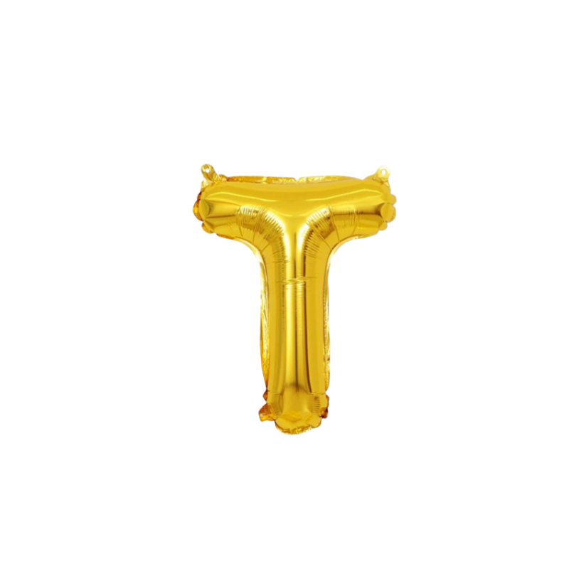16 Inch Gold Alphabet Letter Balloons