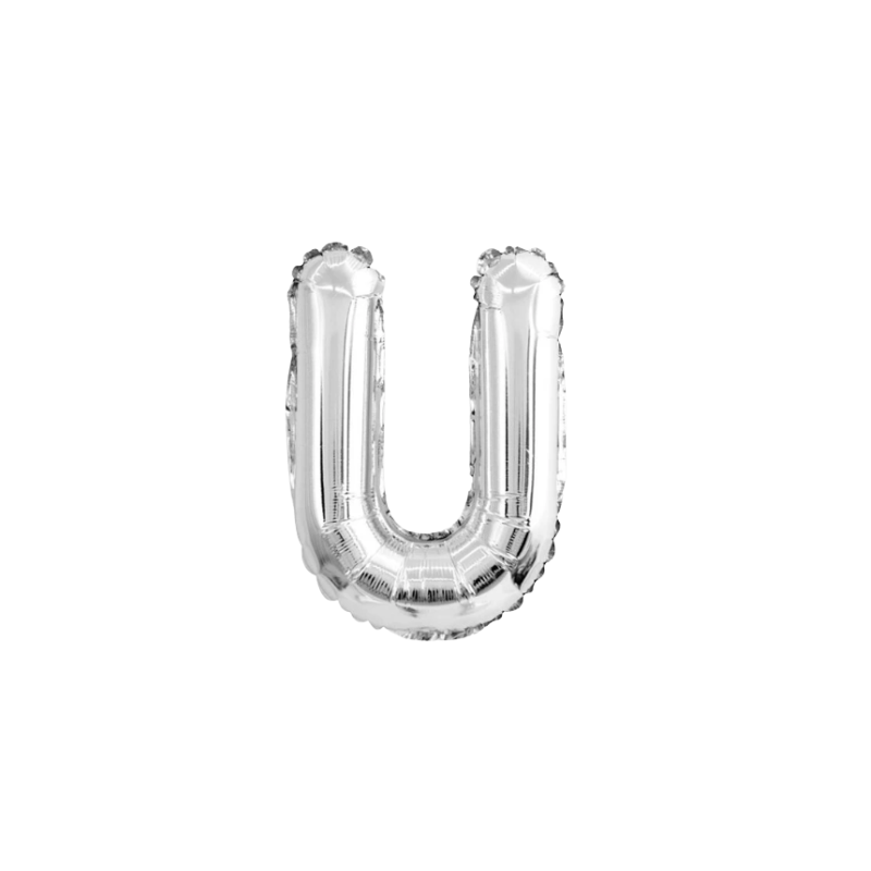 16 Inch Silver Alphabet Letter Balloons
