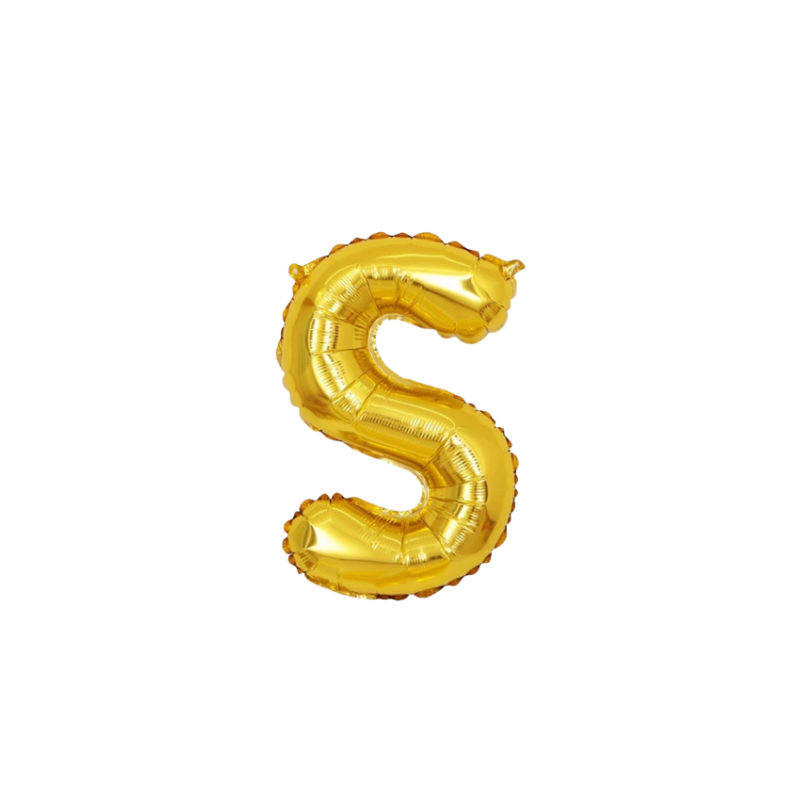 16 Inch Gold Alphabet Letter Balloons
