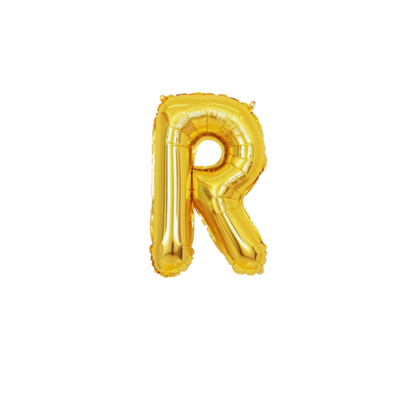 16 Inch Gold Alphabet Letter Balloons