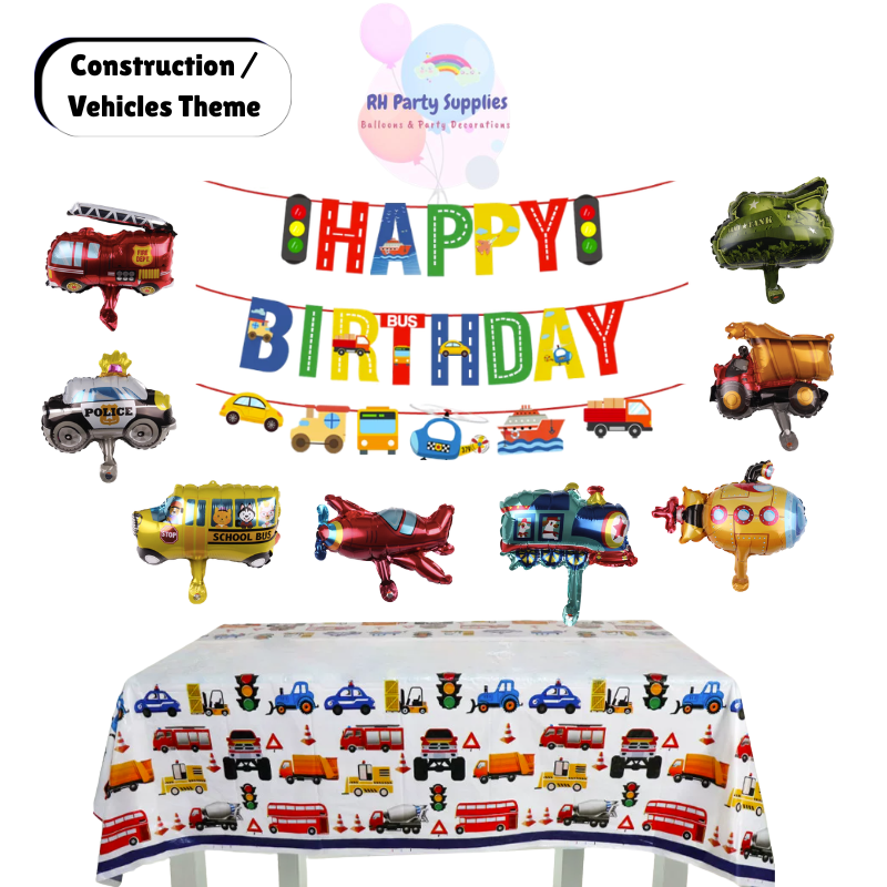 Construction /Vehicles Theme Birthday Decorations