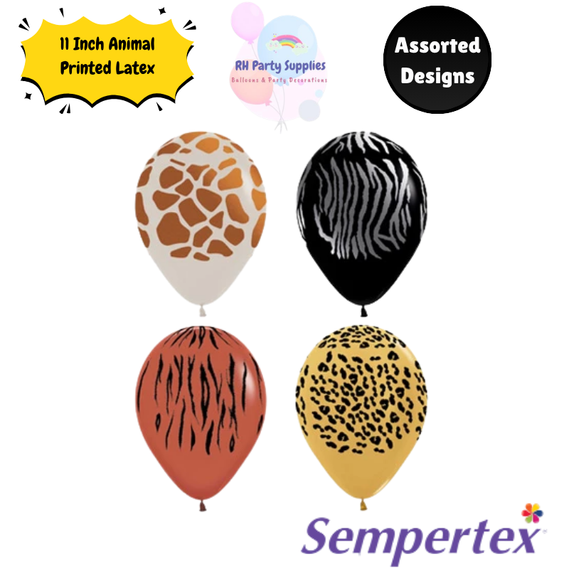 11 Inch Animal Patterns Printed Latex Balloons