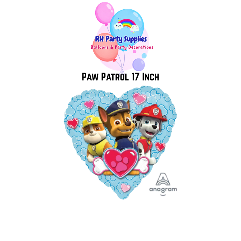 ($3 Deal) Paw Patrol & Friends Heart Balloon